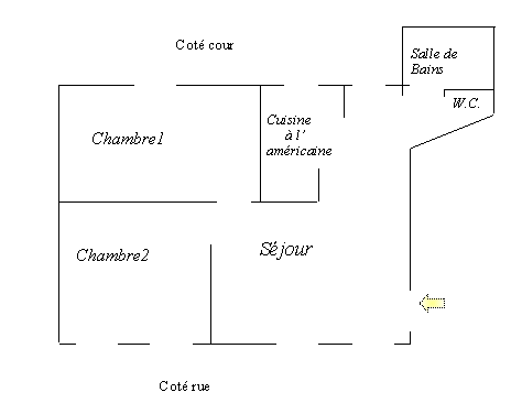 plan de l'appartement n4