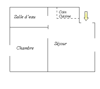 plan de l'appartement n6